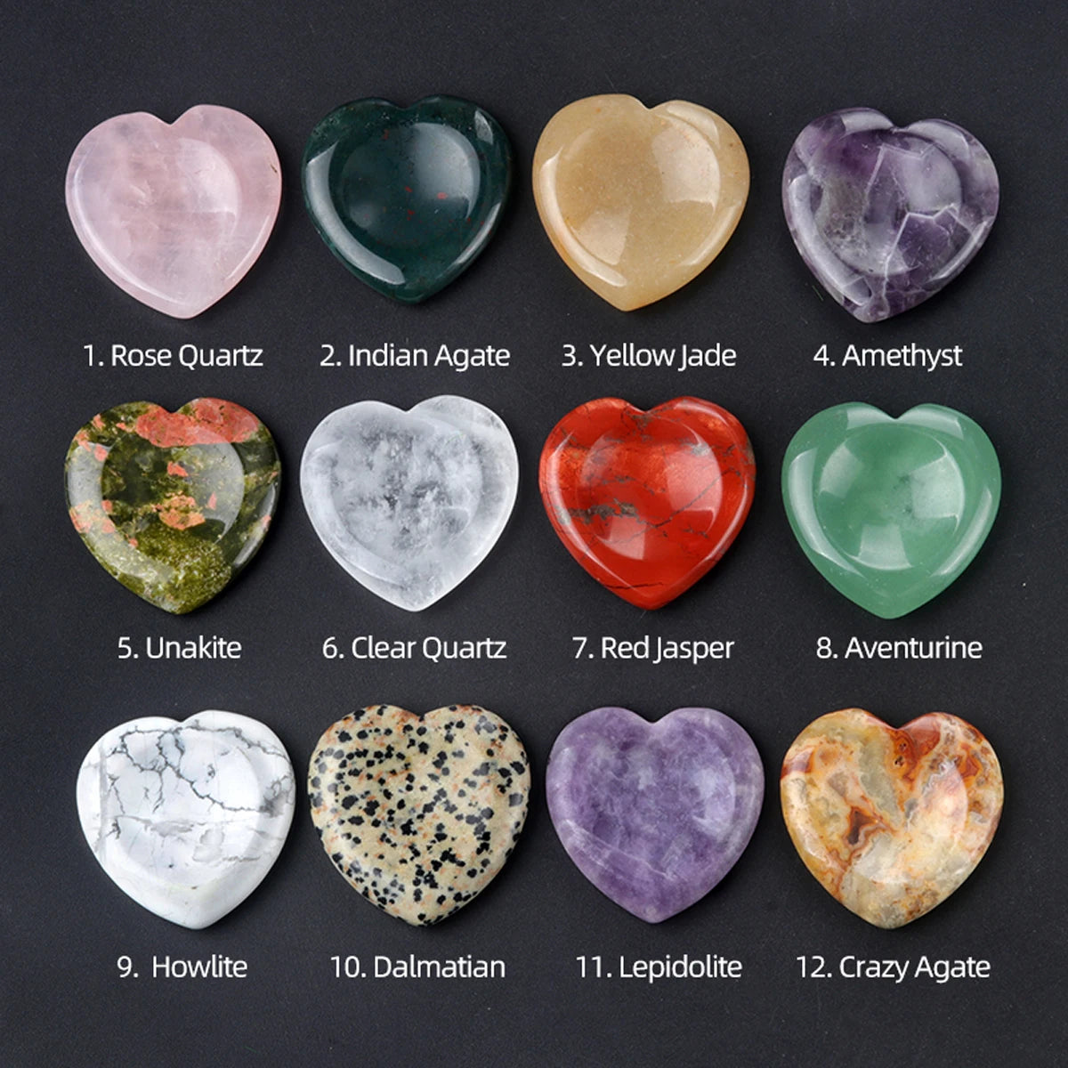Heart Shaped Worry Stones